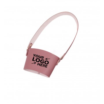 Reusable Leather Cup Sleeve